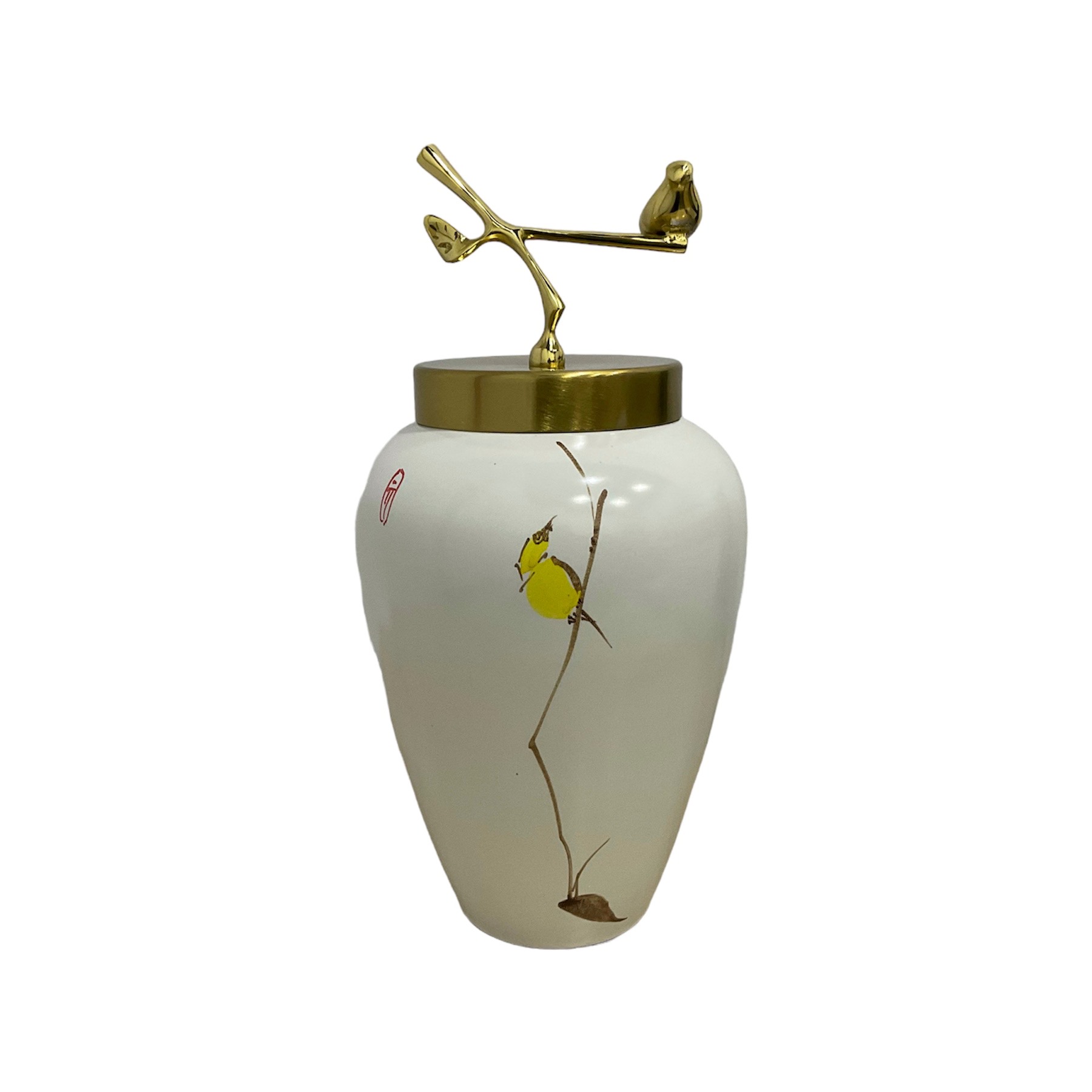 Miniatura 2 de Jarron florero de ceramica con tapa